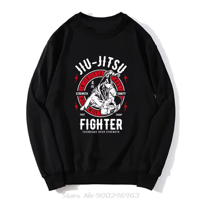 Vêtements pour hommes en Jiu Jitsu We Trust Sweat à capuche d'arts martiaux Mma Fighter Sweat-shirt 