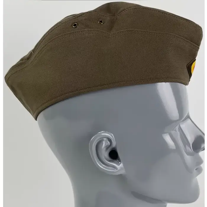 Casquette de bateau M34 en tissu de laine gris-vert