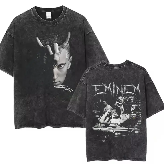 T-shirt délavé unisexe