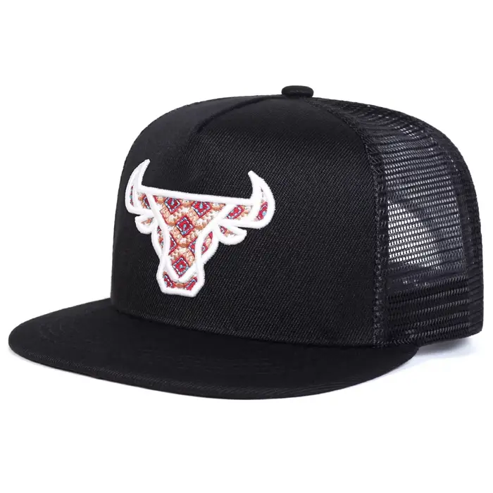 Casquettes de baseball unisexes brodées tête de bœuf style hip-hop