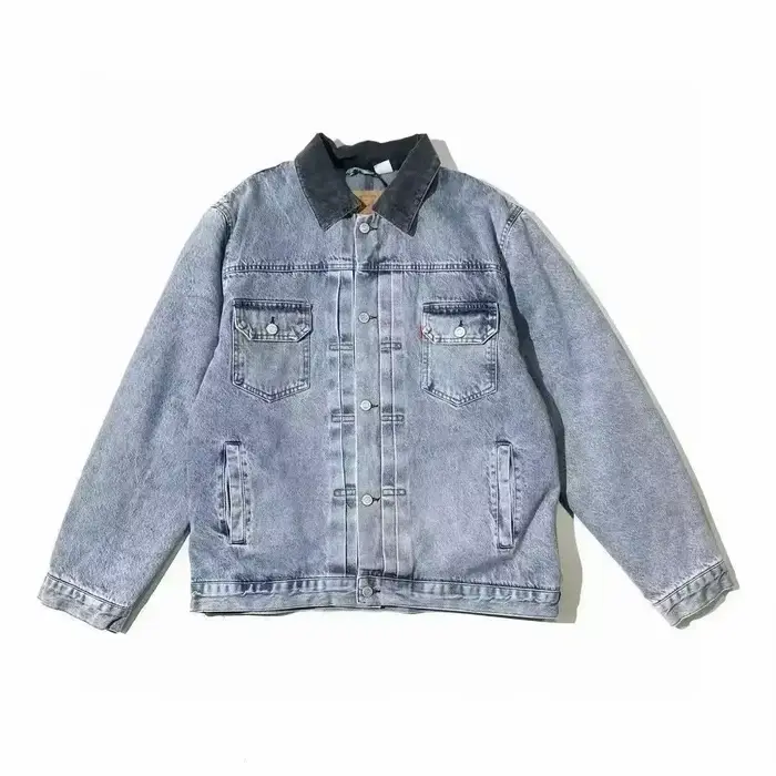 Veste en jean personnalisée, taille US S-XL