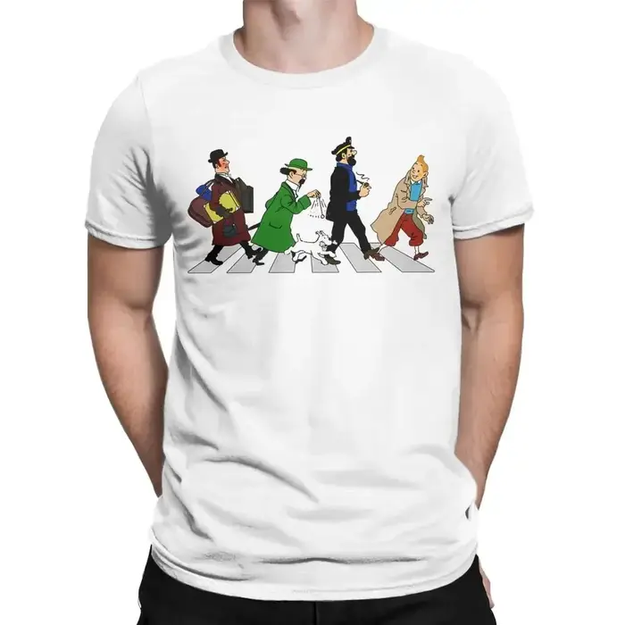 Capitaine Haddock coton hommes T-shirt à manches courtes t-shirts homme T-shirt ample
