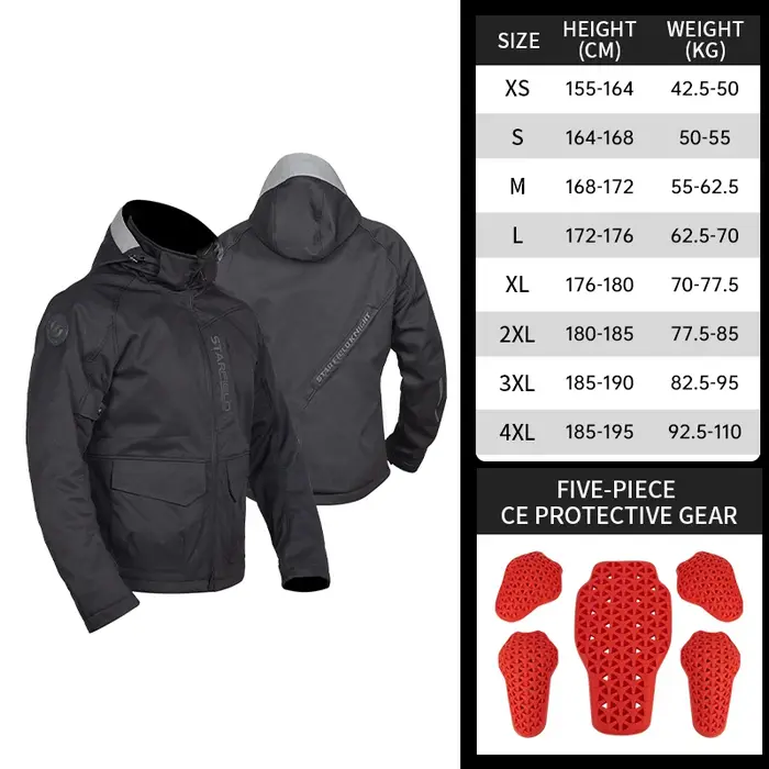 Veste de moto SFK, respirante, grise, pour hommes et femmes, vêtements de conduite, résistants aux é