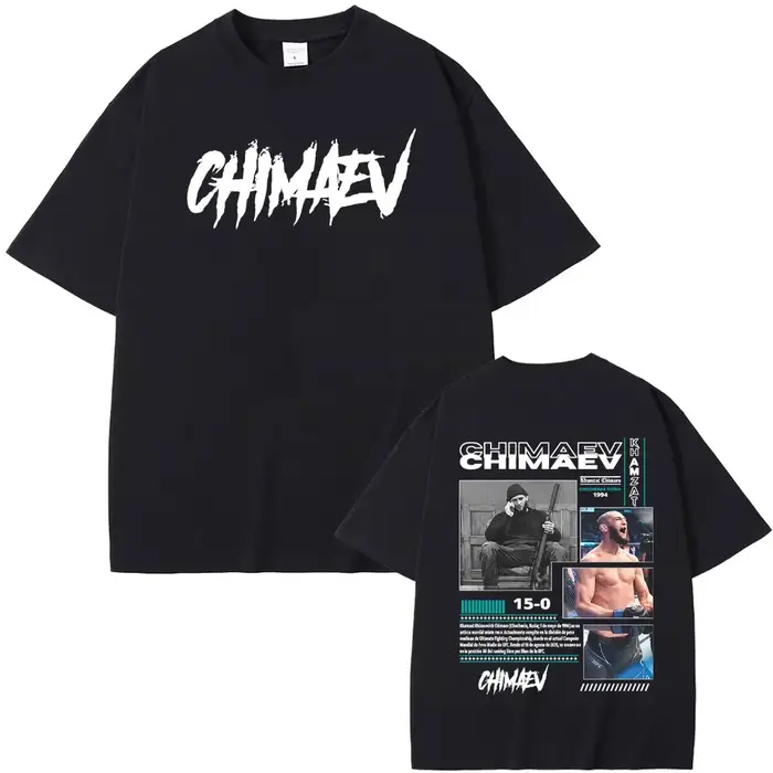Khamzat Chimaev couverture graphique T-shirts hommes femmes mode d'été Hip Hop tendance