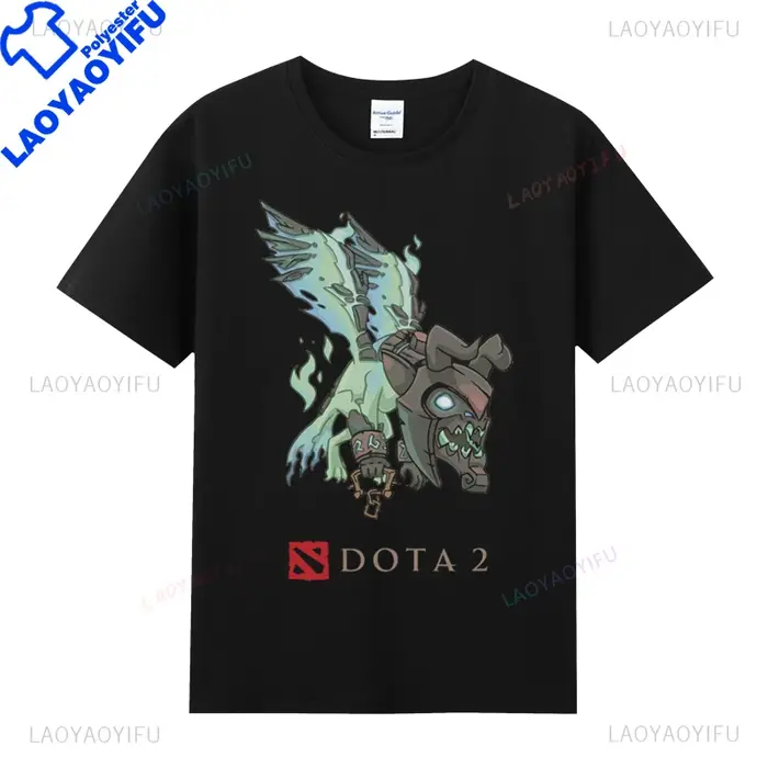 T-shirt Dota 2 pour homme, nouveau style, manches courtes, vintage, en polyester, pas cher, vêtement