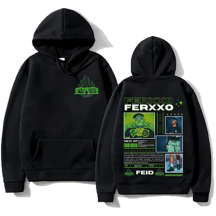 Sweats à capuche unisexes Rared Feid Ferxxo, sweat-shirt vintage des années 90, style hip hop, mode 