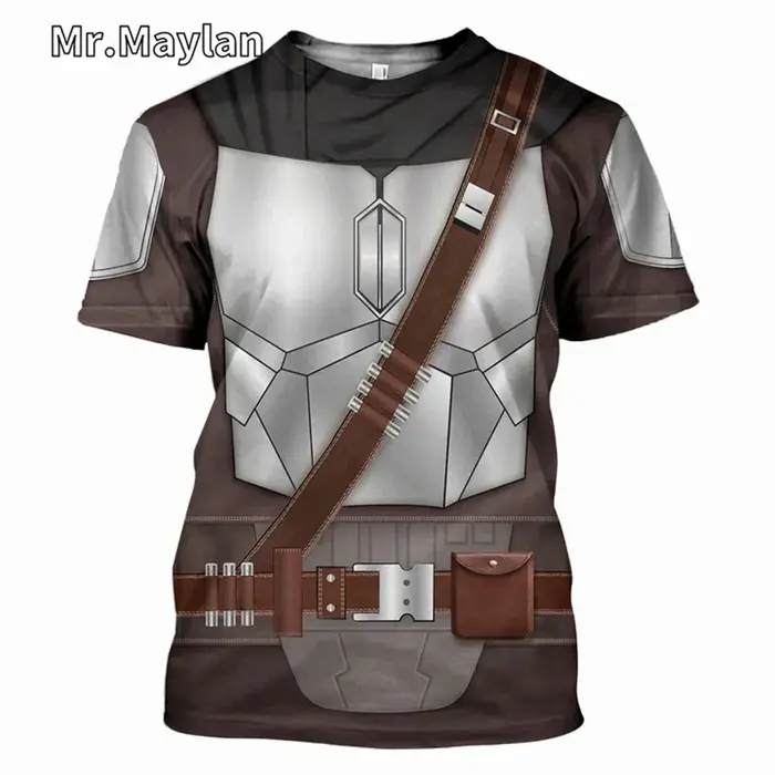 T-shirt à manches courtes pour hommes, imprimé en 3D sur le thème de Darth Vader, respirant, à sécha
