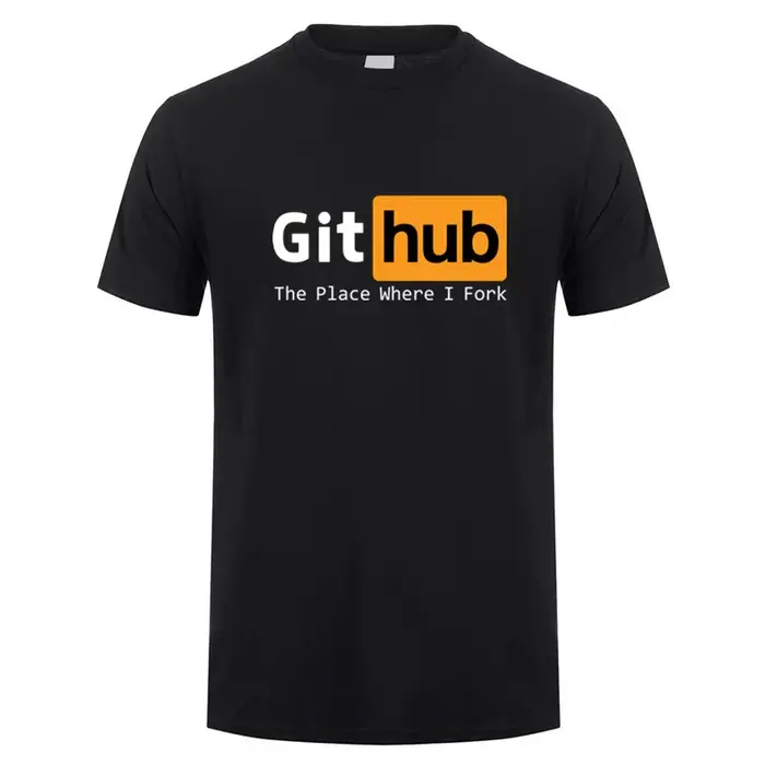 Github t-shirt été hommes drôle