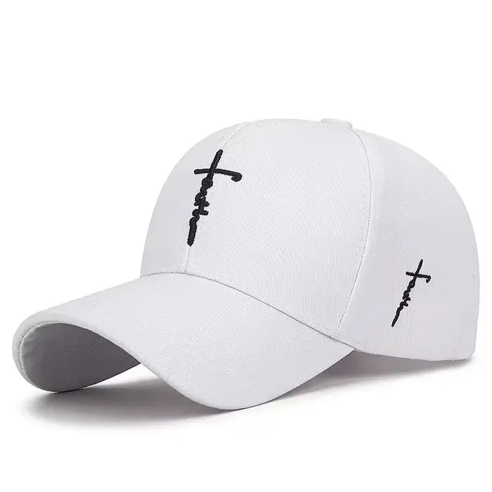 Casquette de baseball décontractée avec croix anglaise brodée pour hommes et femmes, casquette régla