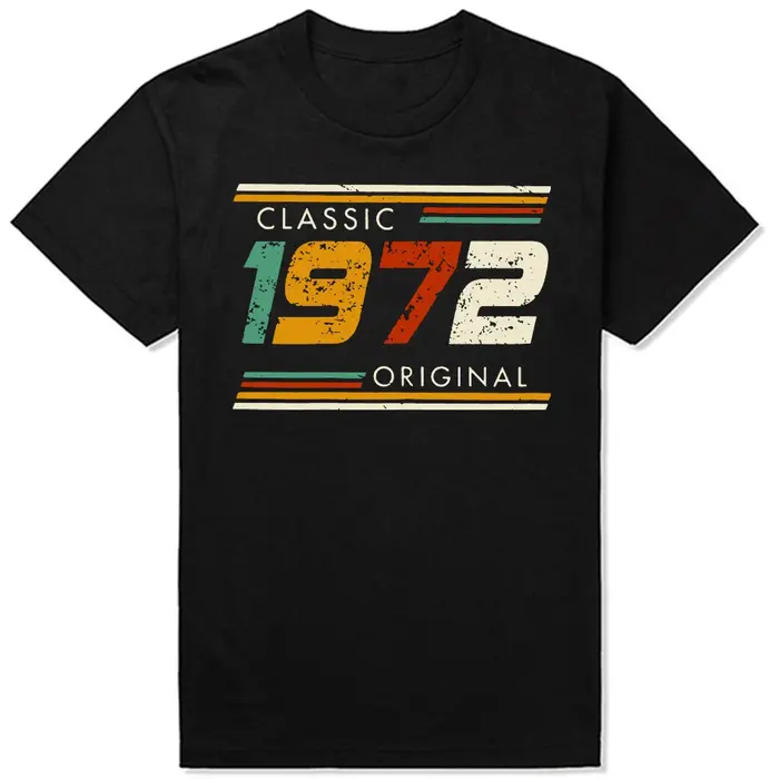 Drôle classique 1972 Original Vintage T-shirt été Style rétro graphique coton Streetwear Huaband papa cadeaux