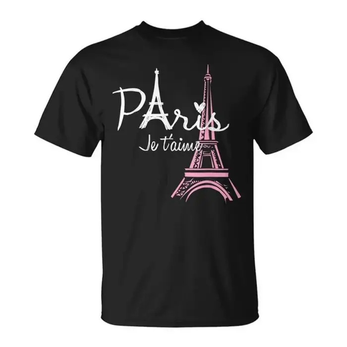 Paris Tour Eiffel motif T-shirt hommes 3d imprimé France t-shirts hauts femmes été décontracté à manches courtes