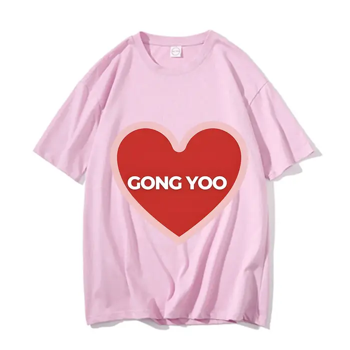 Gong Yoo-T-shirt ras du cou à manches courtes pour hommes et femmes, vêtements de style coréen, t-sh