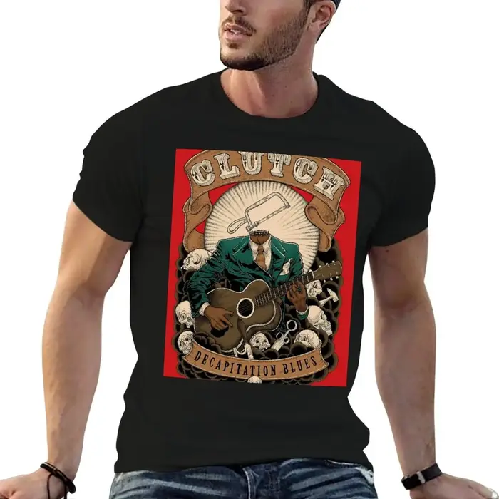 T-shirt Clutch Art, tenue de tous les jours basique, à manches courtes