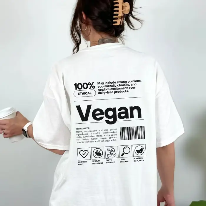 T-shirt végétalien, sweat-shirt
