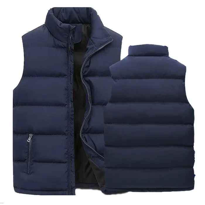 GlaJacket-Veste à col montant pour homme, manteau à fermeture éclair imperméable, gilet décontracté,