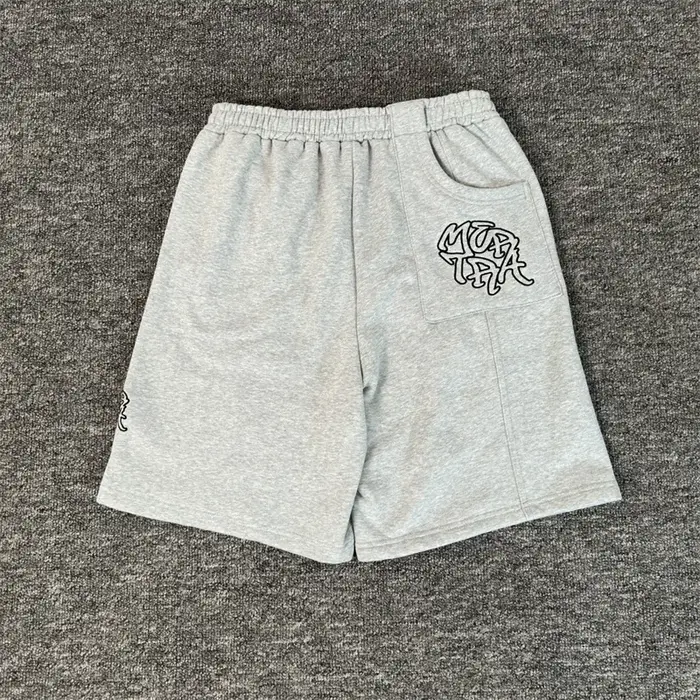Sweat-shirts Mertra pour hommes et femmes, broderie de logo de haute qualité 1:1, coton pur, gris