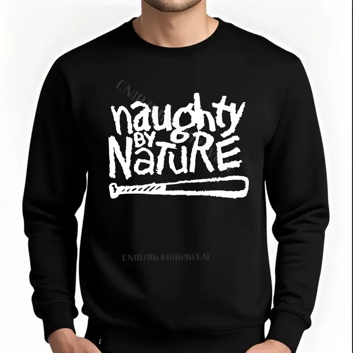 Sweat à capuche pour hommes, tenue quotidienne, Logo Naughty By Nature, Design, grande taille, noir,