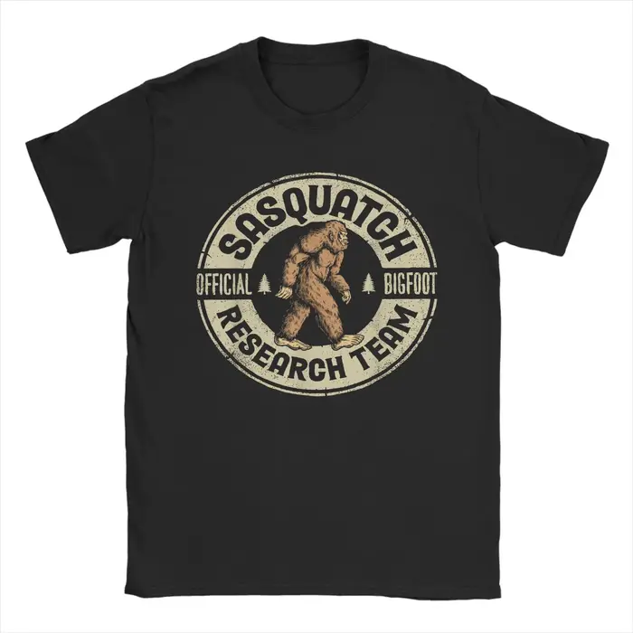 Streetwear t-shirt été Bigfoot équipe de recherche rétro Vintage Sasquatch t-shirts coton t-shirt po