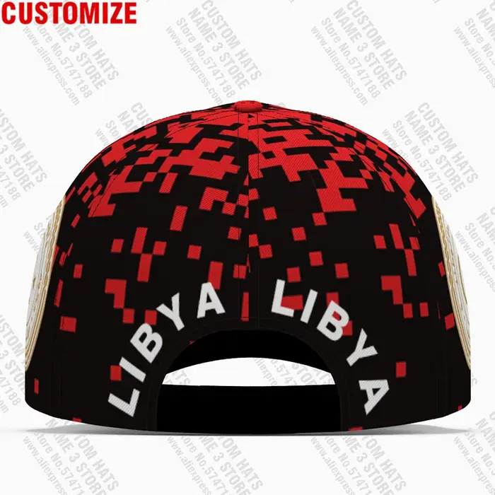 Casquettes de baseball de l'État de Libye avec logo d'équipe sur mesure