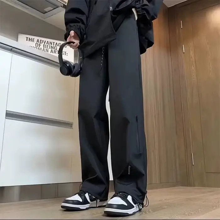 Pantalon Cargo imperméable pour hommes, coupe ample, vêtements de printemps, tendance, Style de rue,