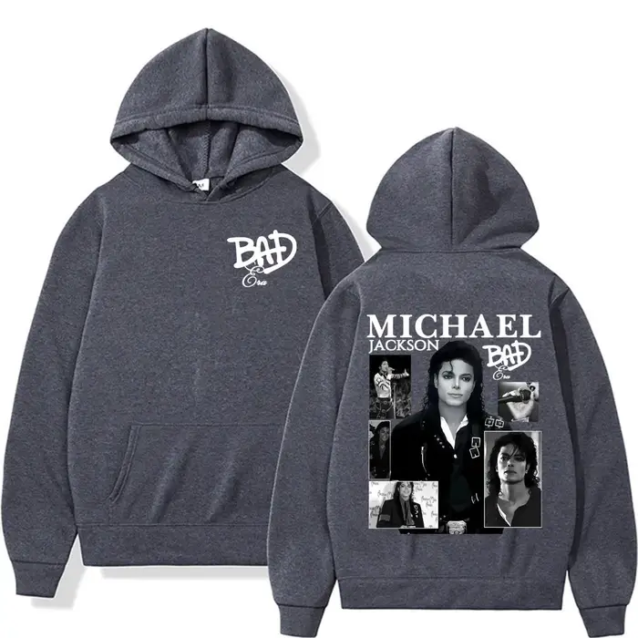 Sweat-shirt à capuche King of Pop Michael Jackson Bad Era Album pour hommes et femmes