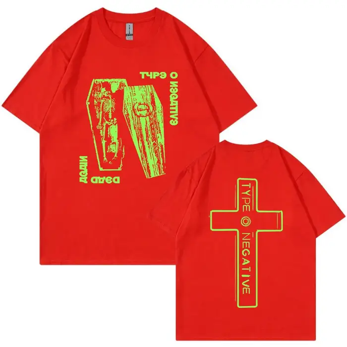 Type O négatif mort encore chemise hommes femmes gothique groupe de Rock Vintage à manches courtes T