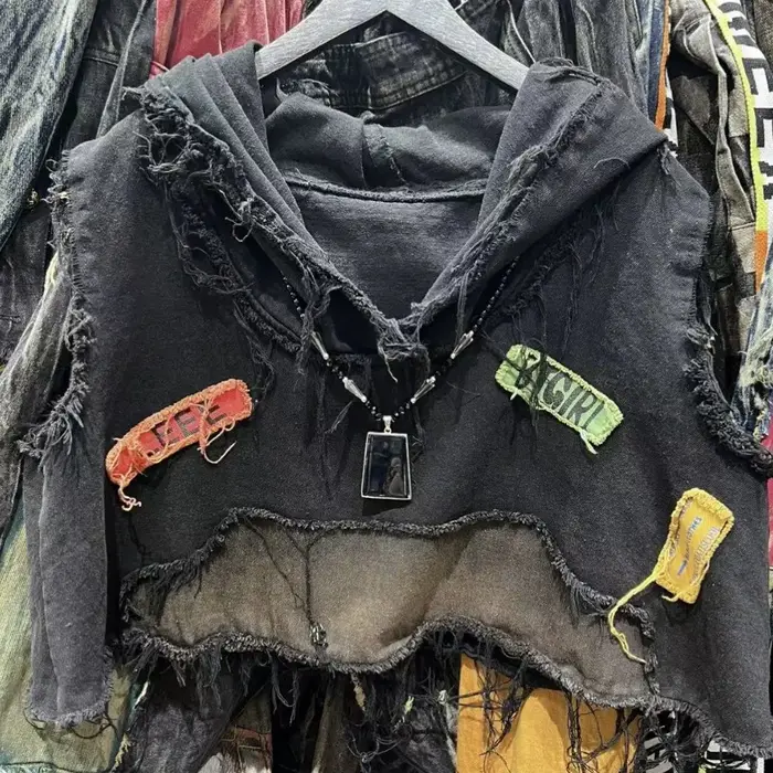 Gilet streetwear patchwork personnalisé