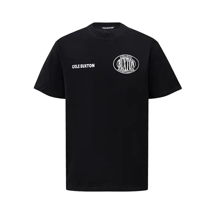 Cole Buxton haute qualité lettre brodée Logo minimaliste été 100% coton col rond manches courtes T-S