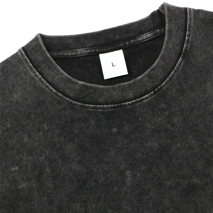 100% coton Vintage lavé protéger les poupées T-Shirt mode hommes lettre impression