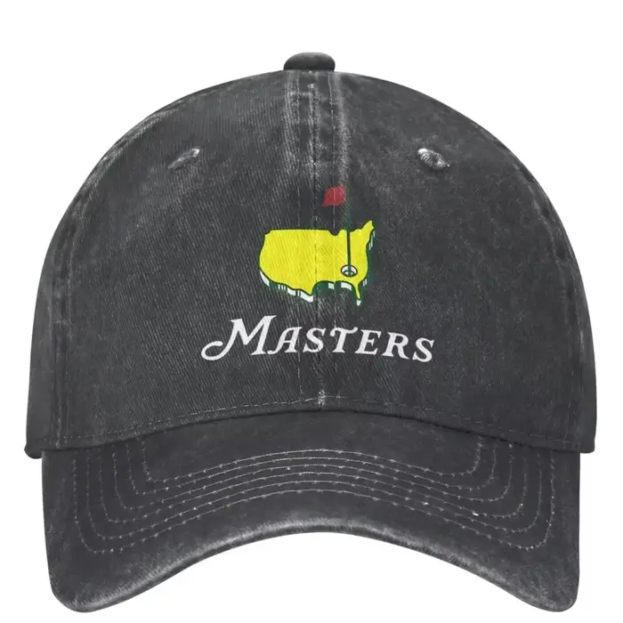 The Masters Trucker Hat Outfit Rétro Denim Délavé Papa pour Hommes Femmes Courir Casquettes de Golf