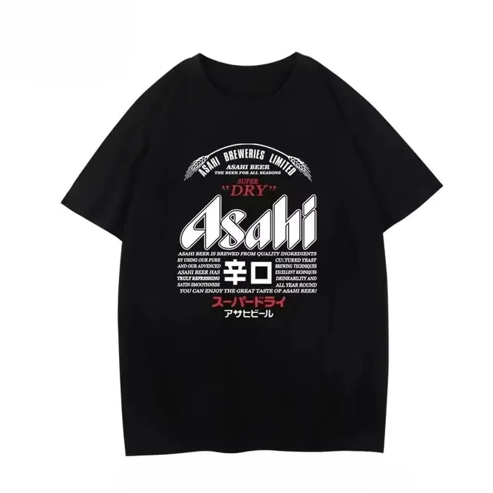 Nouveau T-shirt Asahi Beer 2026 – Vêtements d'été à manches courtes pour hommes et femmes, T-shirt d