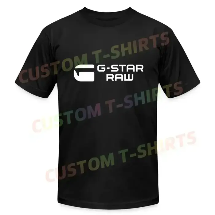 T-shirt décontracté pour hommes, T-shirt avec Logo G-Star Raw, graphique, manches courtes, été, 100%