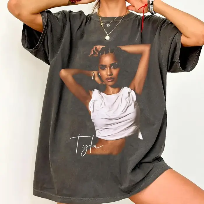 Tyla Shirt Tyla Merch T-shirt d'été ample et respirant pour hommes et femmes