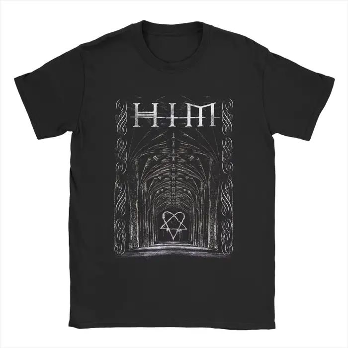 Harajuku T-Shirt Ville Valo Arch Him bande coton T-Shirts mode T-Shirt pour homme été esthétique imp