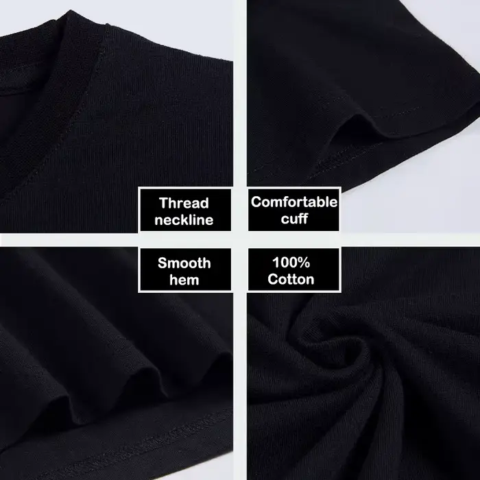T-shirt à manches courtes en coton pour hommes et femmes