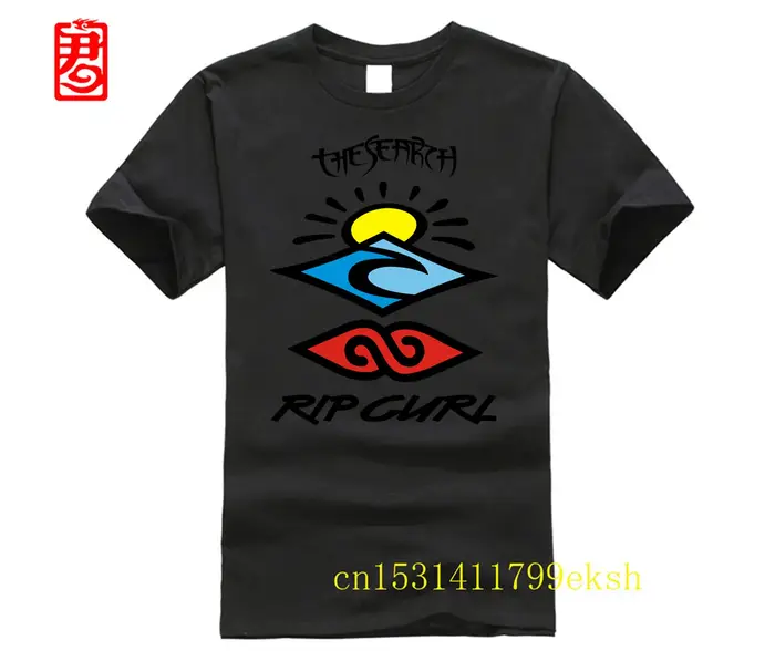 Rip chemise curl skateboard skateboard hommes coton Spandex col rond t-shirt nouveau Style hommes O 