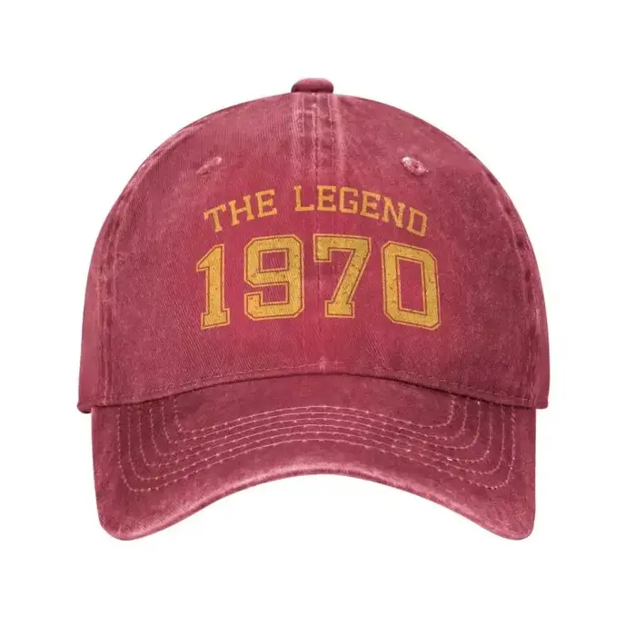 Casquette de Baseball en coton personnalisée, la légende né en 1970, pour hommes et femmes, chapeau 