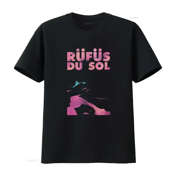 T-shirt Rufus Du Sol House Music Innerbloom tendance pour les amoureux, haut vintage délavé pour un 
