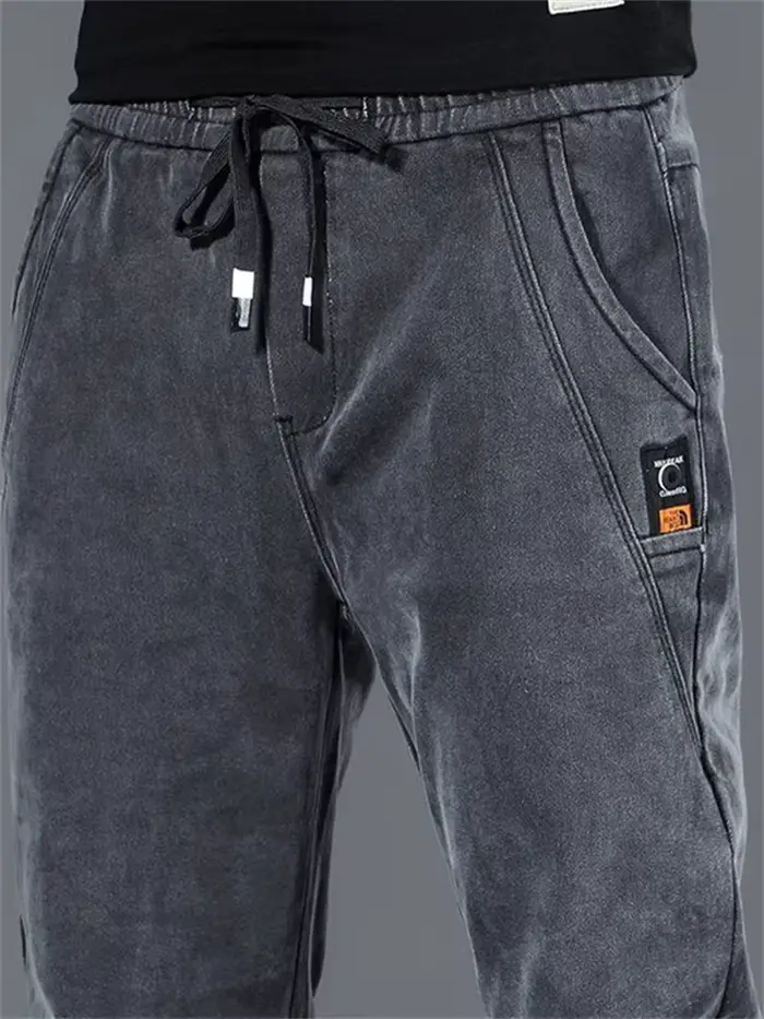 Nouveau pantalon homme Hip Hop Harem Jeans, pantalon ample en denim, joggers décontractés, pantalon 