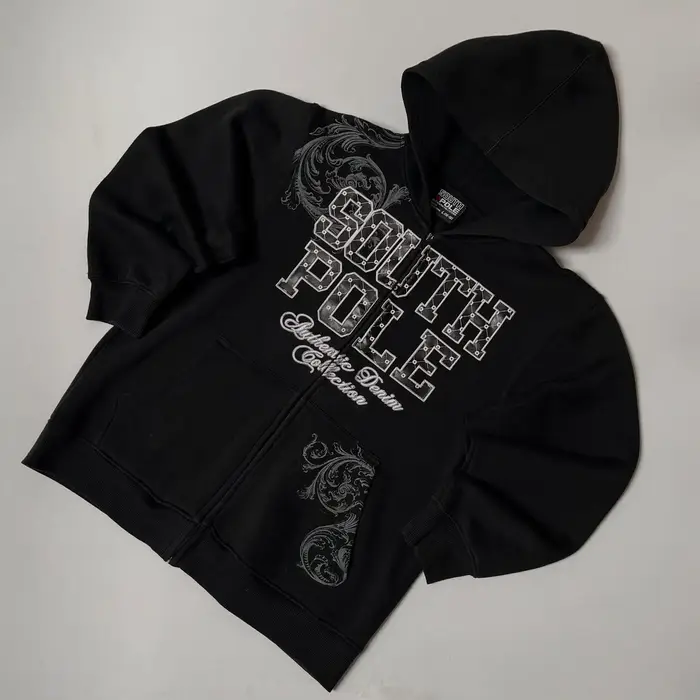 Ecko hommes Graffiti sweat à capuche avec fermeture éclair rue nouveau pull
