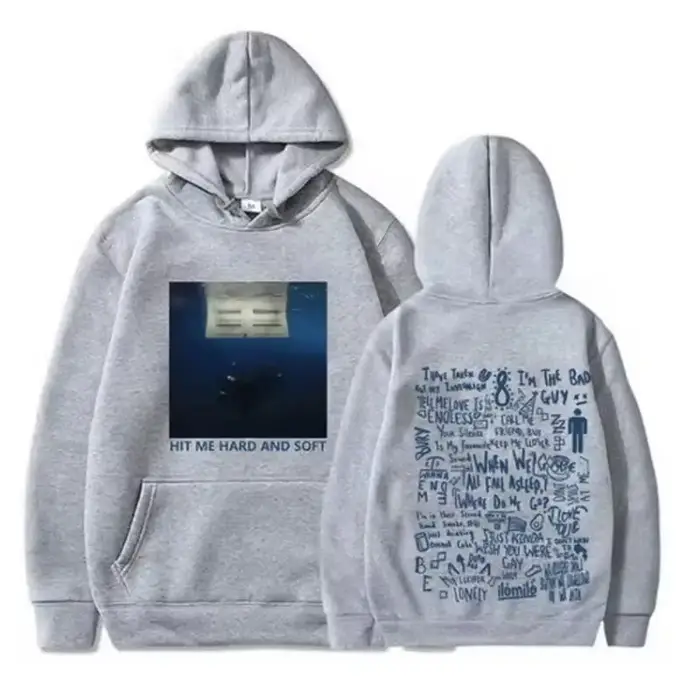 2025 Hit Me Hard and Soft Tour Sweat à capuche Billie Sweat à capuche pour hommes Sudaderas Sports d