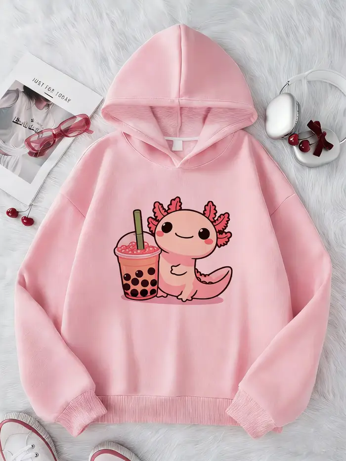 Sweat-shirt à capuche avec motif animal Y2k pour enfants, sweat-shirt à capuche pour garçons et filles, vêtements décontractés à capuche, vêtements de bande dessinée