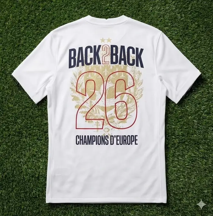 Nouveau T-shirt de football 2026 - T-shirt d'été en coton ample à manches courtes pour hommes et fem