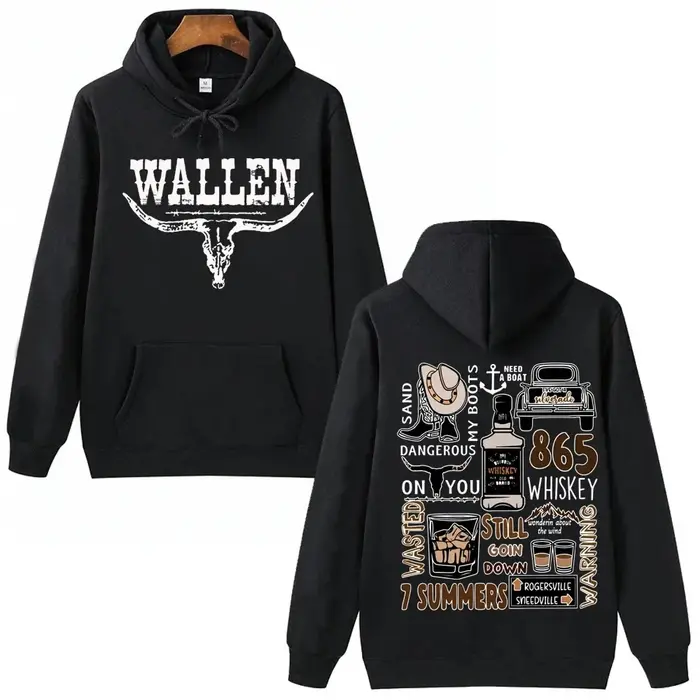 Morgan Wallen Western Country musique sweat à capuche homme femme Harajuku hauts pull sweat Fans cad