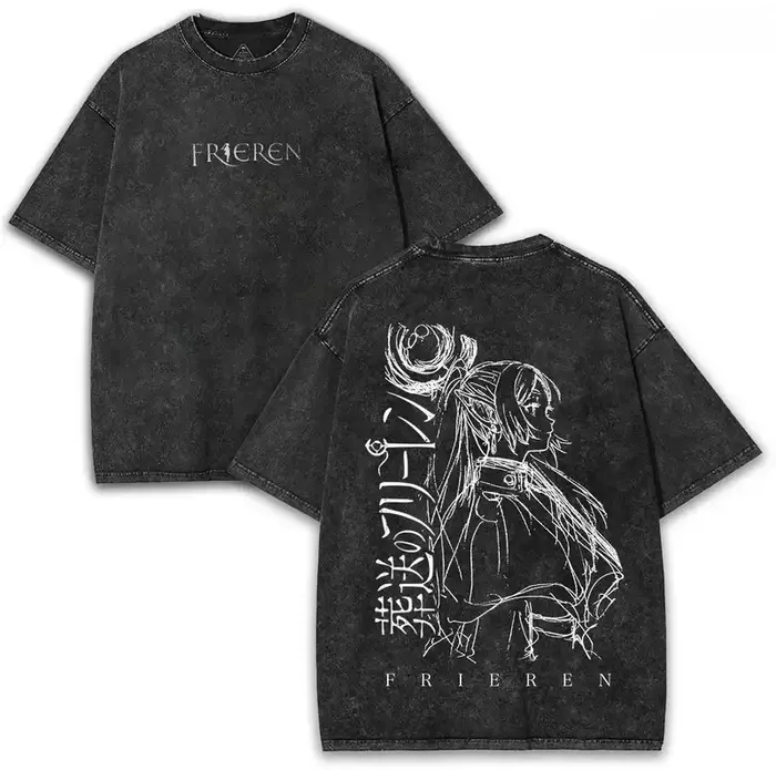 Frieren t-shirt au-delà du fin du voyage Anime vêtements hommes femmes T-shirts à manches courtes Vi