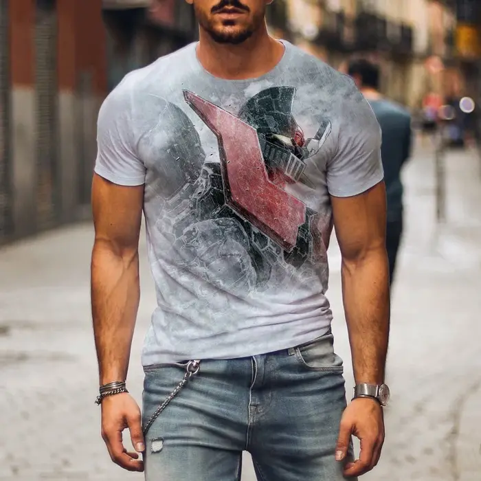 Mazinger Z impression 3D T-Shirts Anime Robot hommes femmes décontracté mode à manches courtes t-shirt surdimensionné