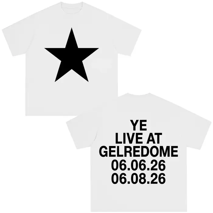 T-shirt en coton pour hommes et femmes, tendance hip-hop, imprimé Bully Kanye West Album Tour 2026, 