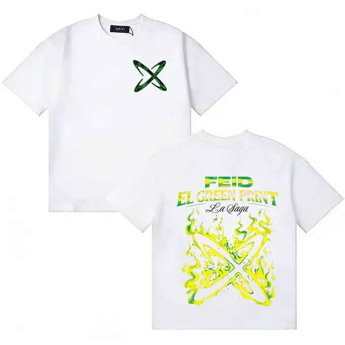 T-shirt graphique imprimé Feid El Green