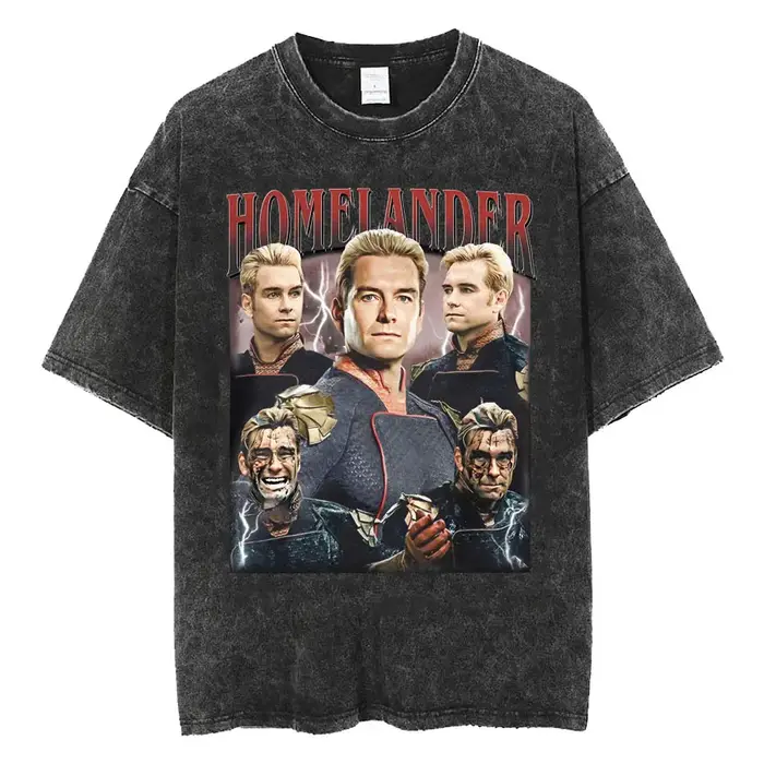Hommes vêtements limitée Homelander Era Tour lavé nouveauté
