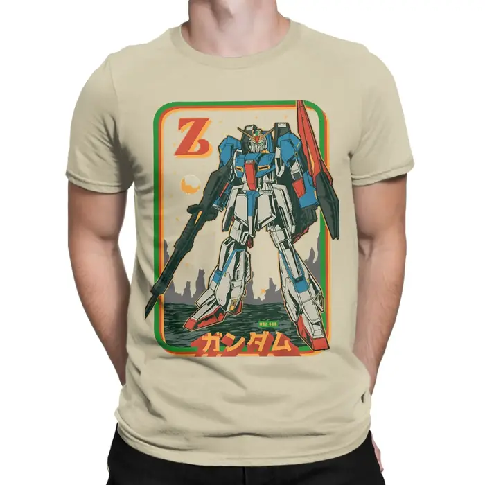 T-Shirt rétro Zeta Gundam pour hommes